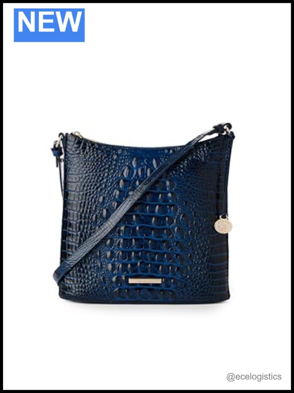 Leather Crossbody Bag with Adjustable Strap and Multiple Pockets